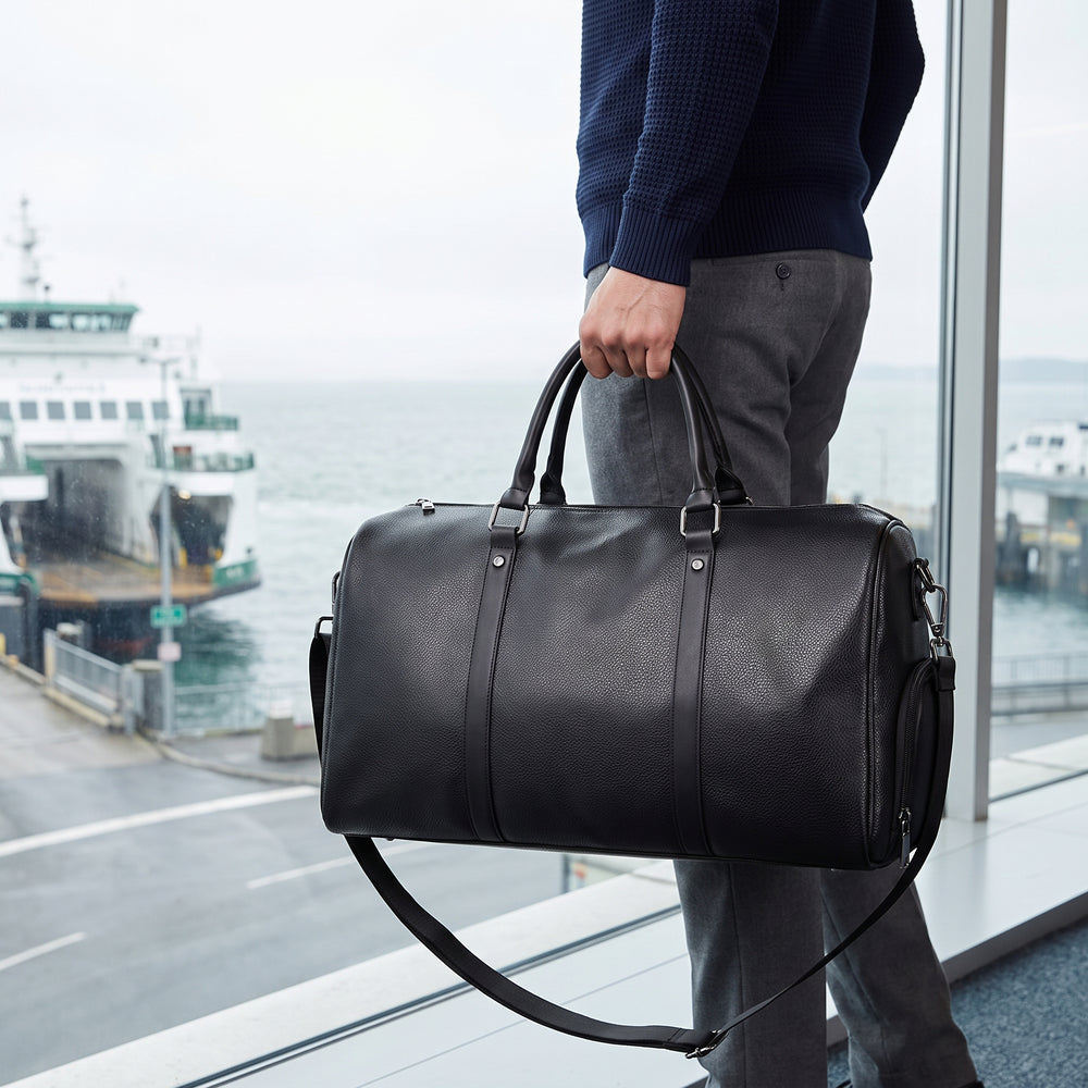 The Portmere Weekender — Black