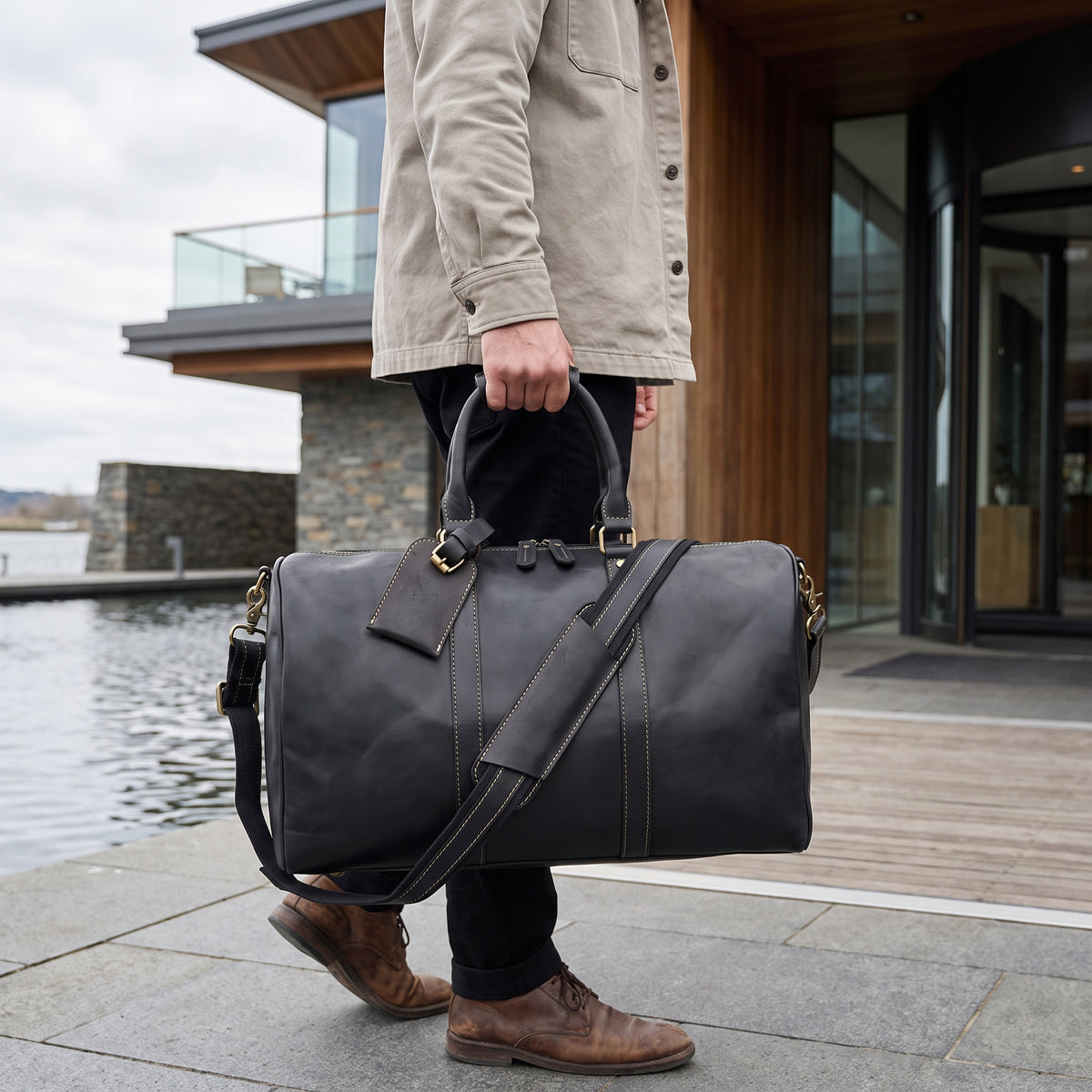 The Valmere Travel Duffel — TB2009 Black