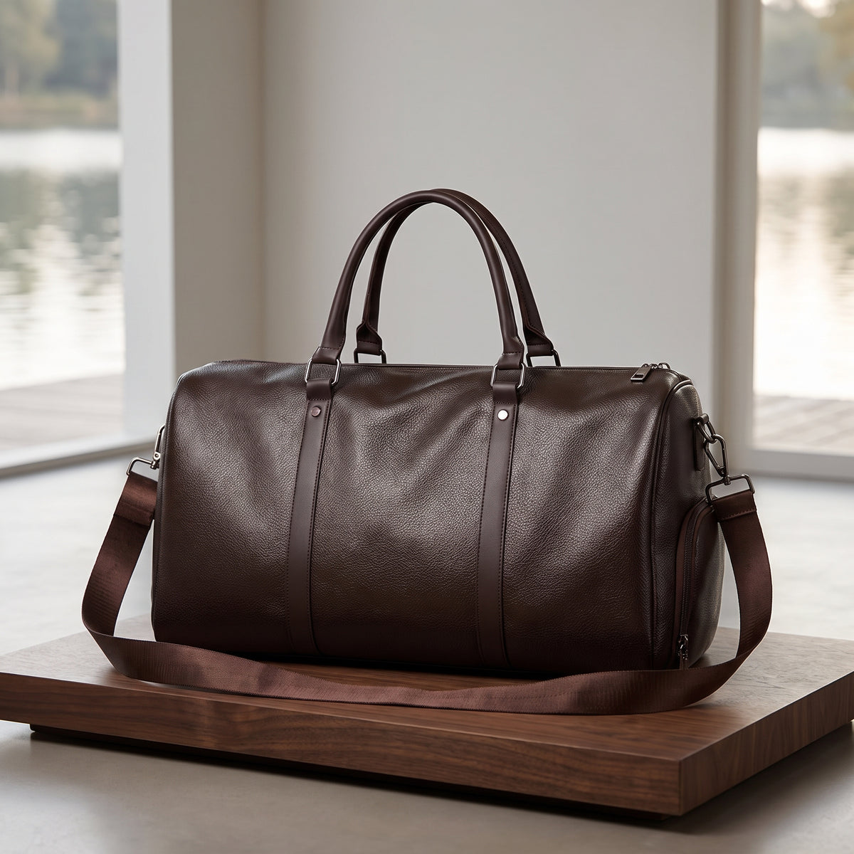 The Portmere Weekender — Brown