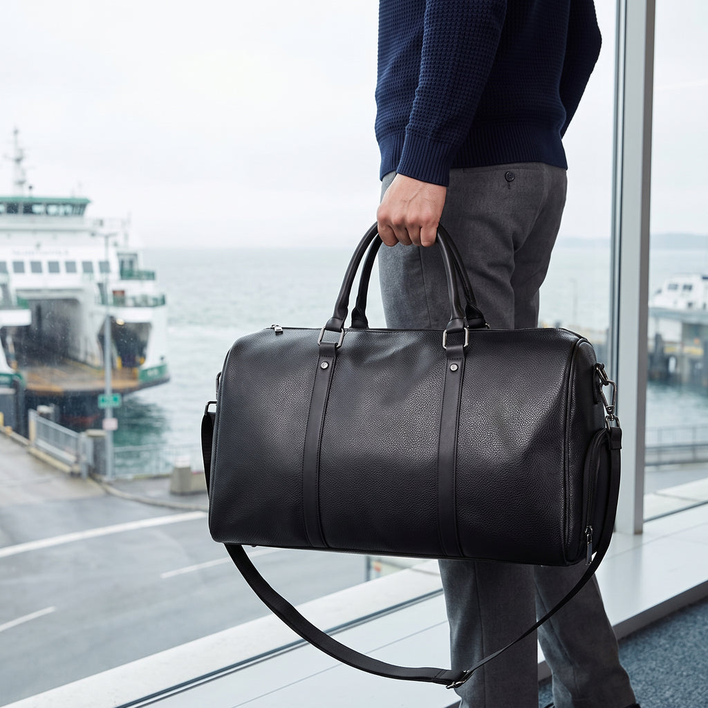 The Portmere Weekender — Black