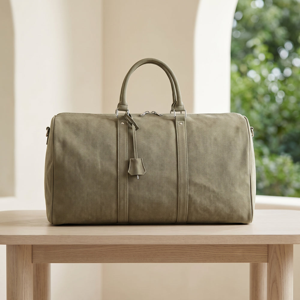 The Ashbourne Canvas Duffel — Big Army Green