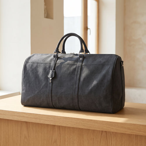 The Ashbourne Canvas Duffel — Big Black