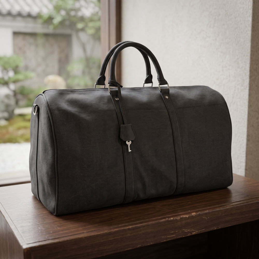 The Ashbourne Canvas Duffel — Big Black