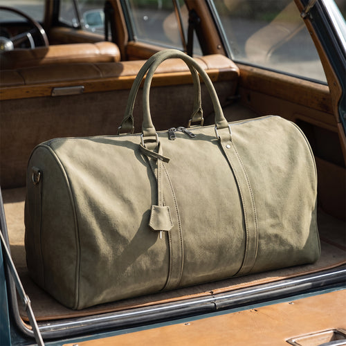 The Ashbourne Canvas Duffel — Big Army Green