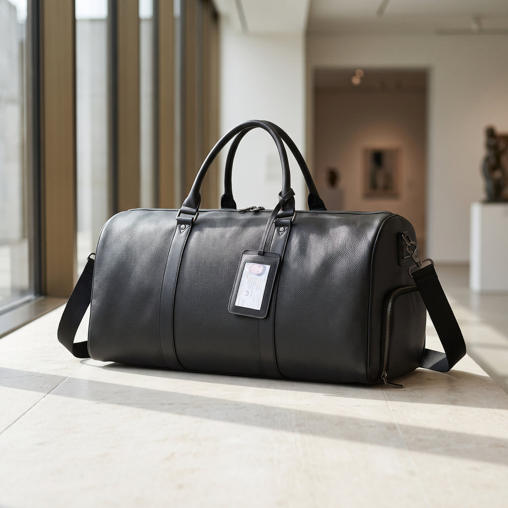 The Aveline Travel Duffel — 6020 Litchi Black