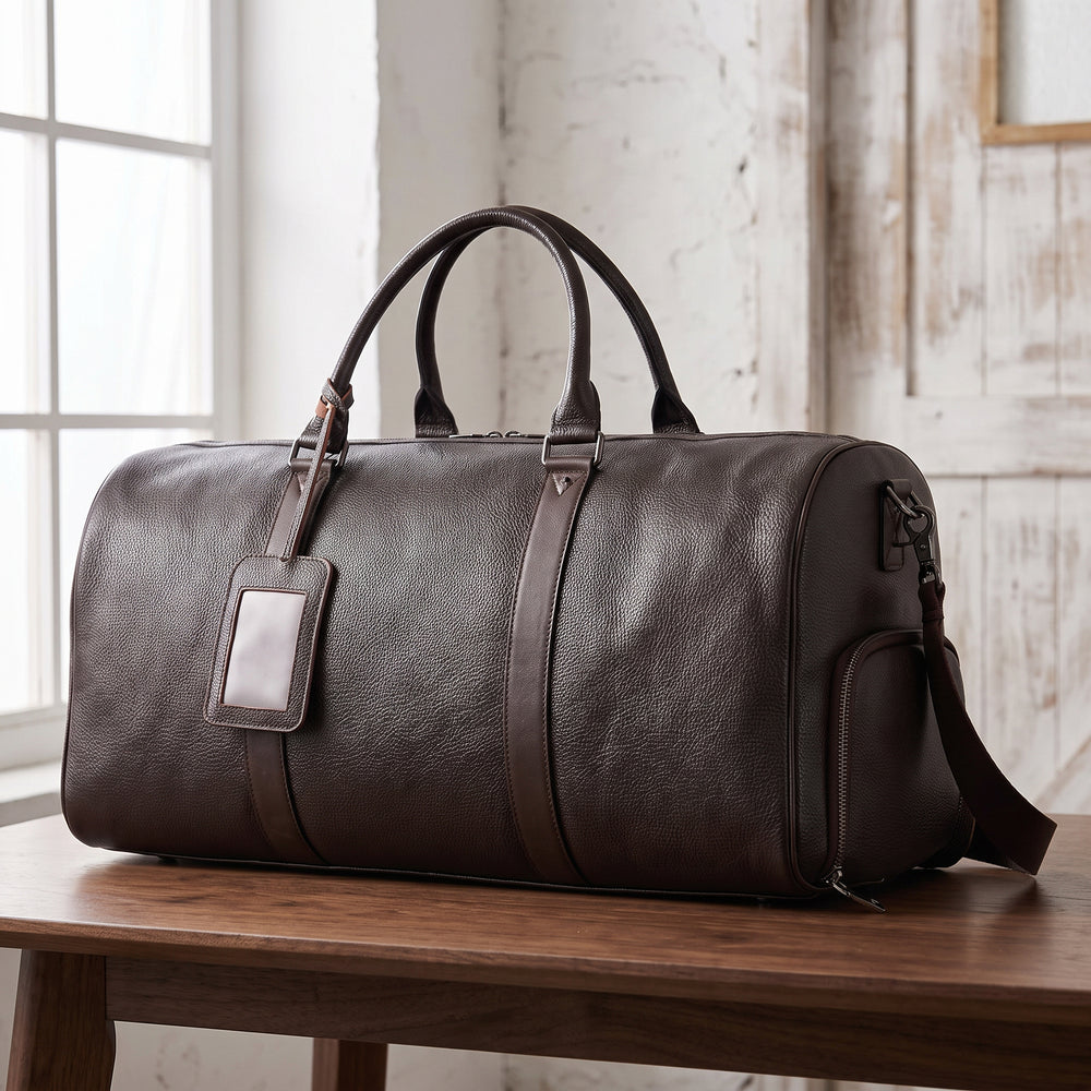 The Aveline Travel Duffel — 6020 Litchi Coffee
