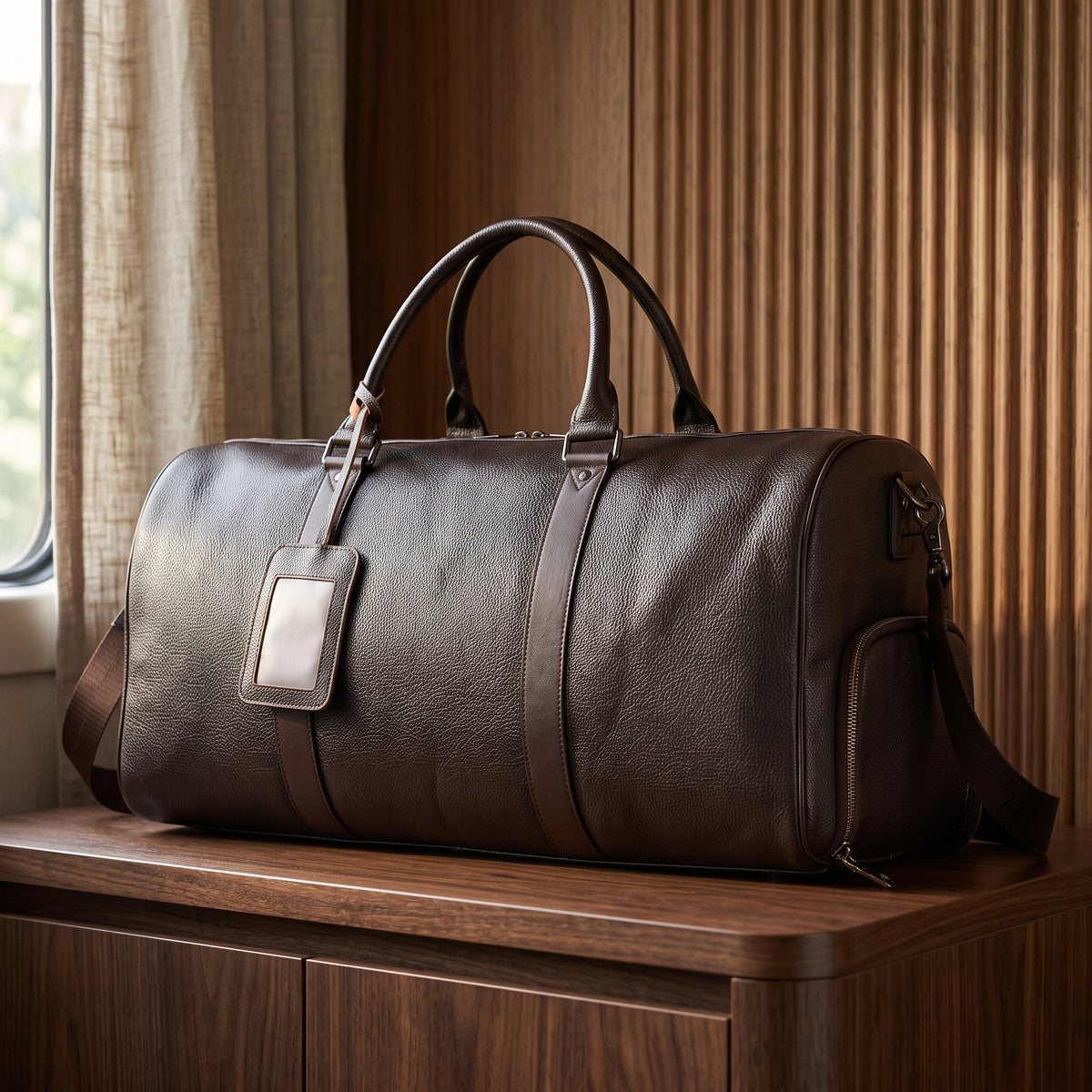 The Aveline Travel Duffel — 6020 Litchi Coffee