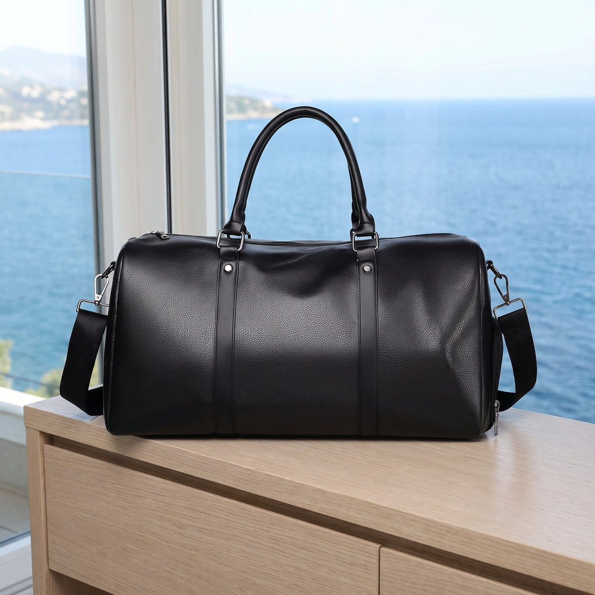 The Portmere Weekender — Black
