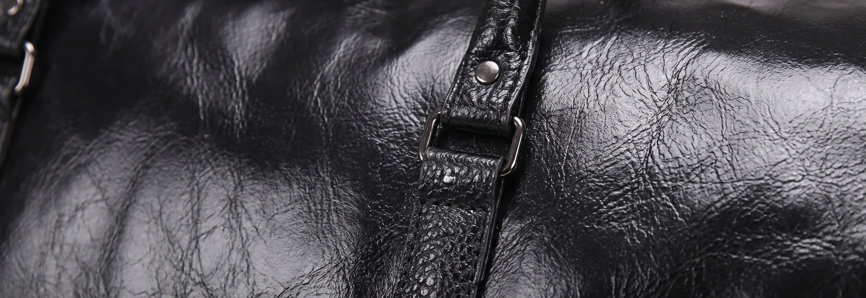 The Montclair Duffel — Black detail